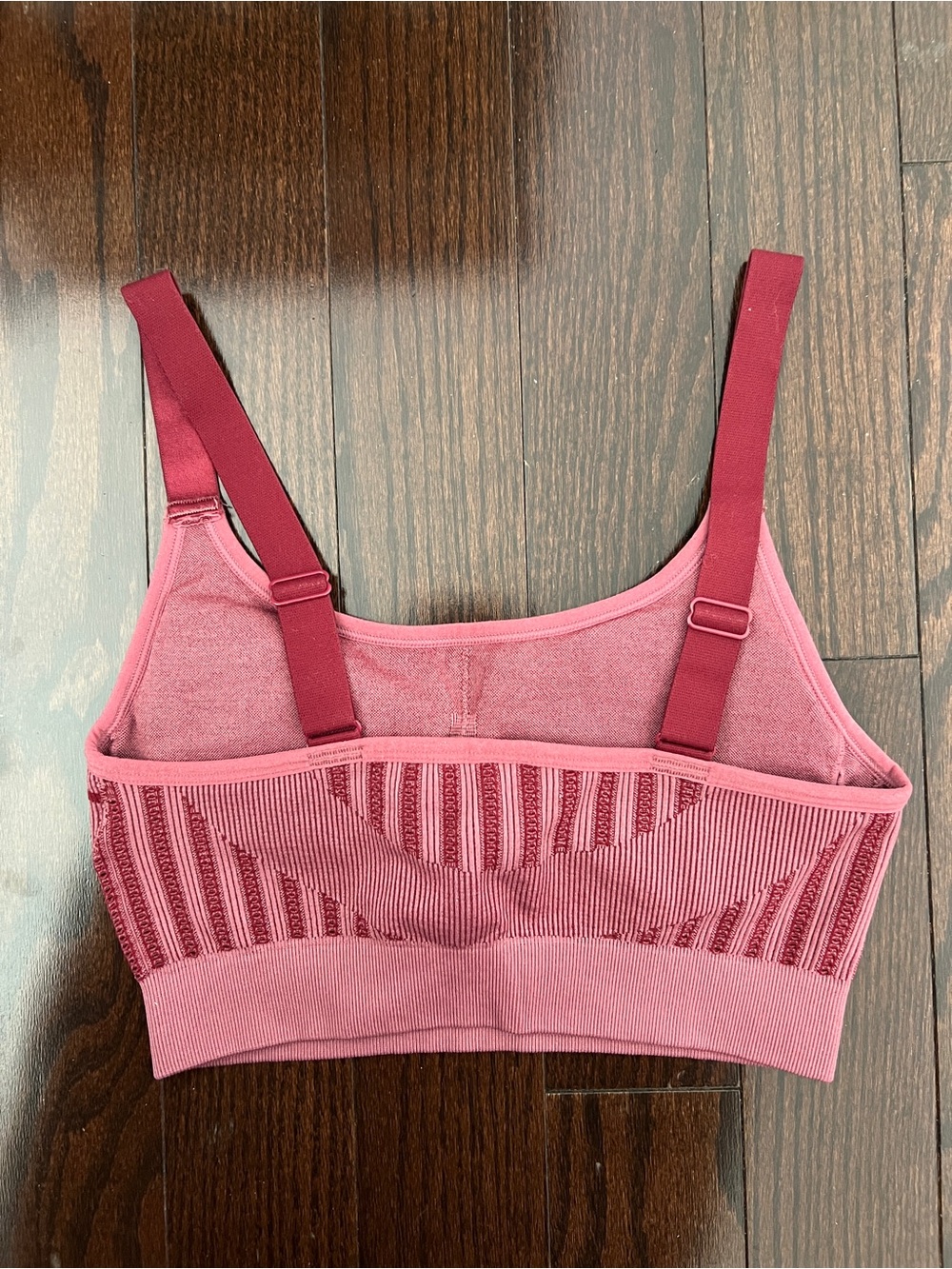 Pink/Purple Ribbed Workout Set - Picture 3 of 7